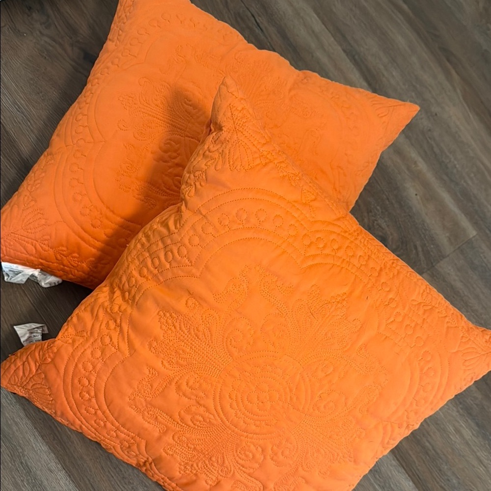 Newport Orange Accent Pillows
